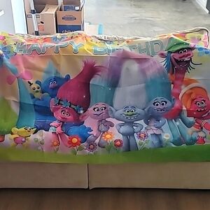 Trolls Birthday Banner